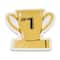 24 Packs: 8 ct. (192 total) 7" Trophy Shaped Snack Plates by Celebrate It™